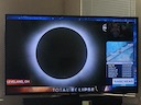 TV image of the total eclipse.